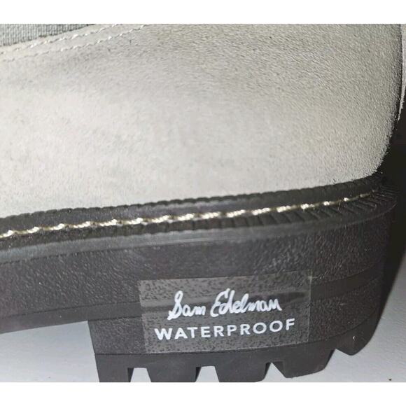 New with defect!  Sam Edelman Laguna Chelsea Green Leather Pull On Boot 8.5 - Picture 3 of 15